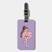 Figur Skater Luggage Tag-Anpassningsbar