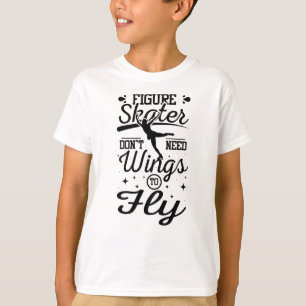 Figur Skater Vingar att flyga T Shirt