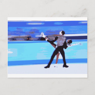 Figur Skater Vykort