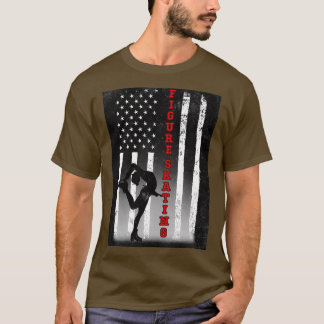 FIGUR SKATING AMERICAN FLAGGA BLACK T SHIRT
