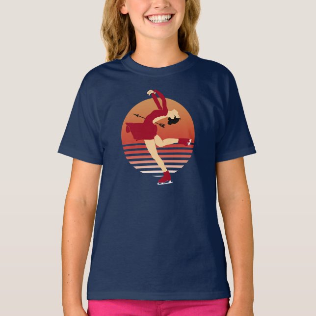 Figur Skating - Art of Ice Dancing T Shirt (Framsida)