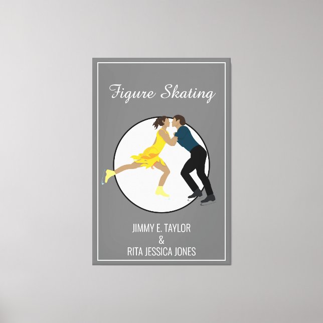 Figur Skating Canvastryck (Framsida)