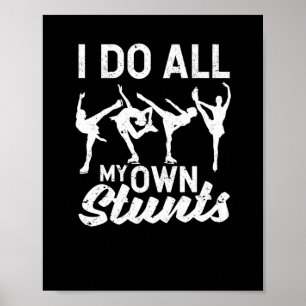 Figur Skating Cute Funny Ice Skater Poster