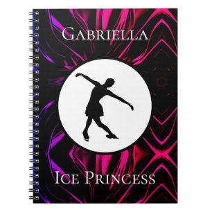 Figur Skating ’Ice Princess’ Anpassningsbar Notebo Anteckningsbok