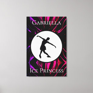 Figur Skating ’Ice Princess’ Personlig Canvastryck