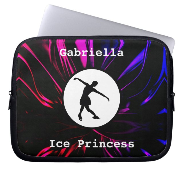 Figur Skating ’Ice Princess’ Personlig Laptop Fodral (Framsidan)
