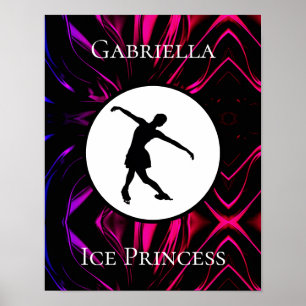 Figur Skating ’Ice Princess’ Personlig Poster