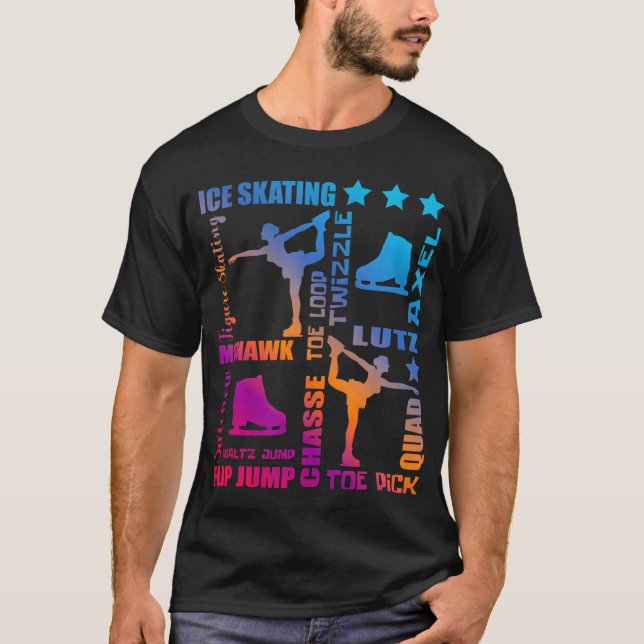 Figur Skating Ice Skater Figur Skater T Shirt (Framsida)