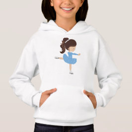 Figur Skating, Ice Skating Girl, Brown Hair T Shirt