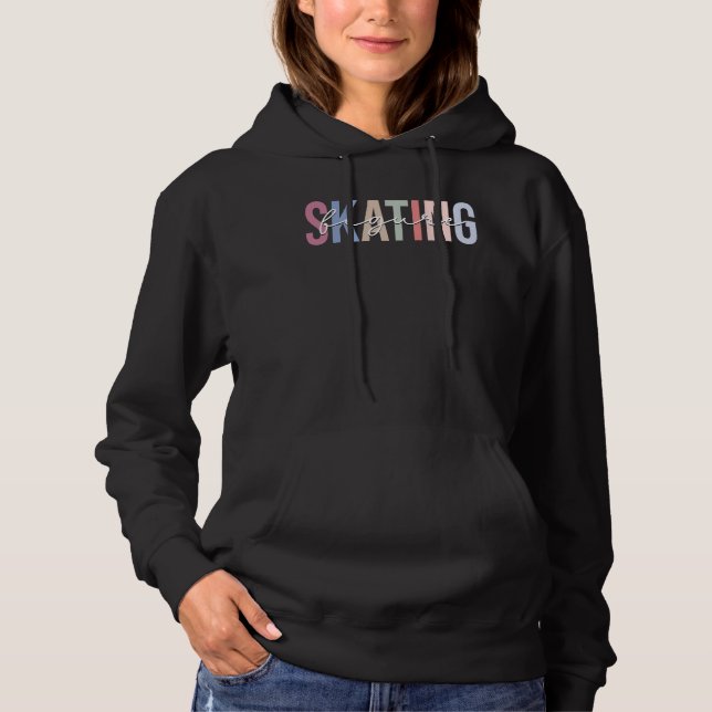 Figur Skating Ice Skating Ice Skater T Shirt (Framsida)