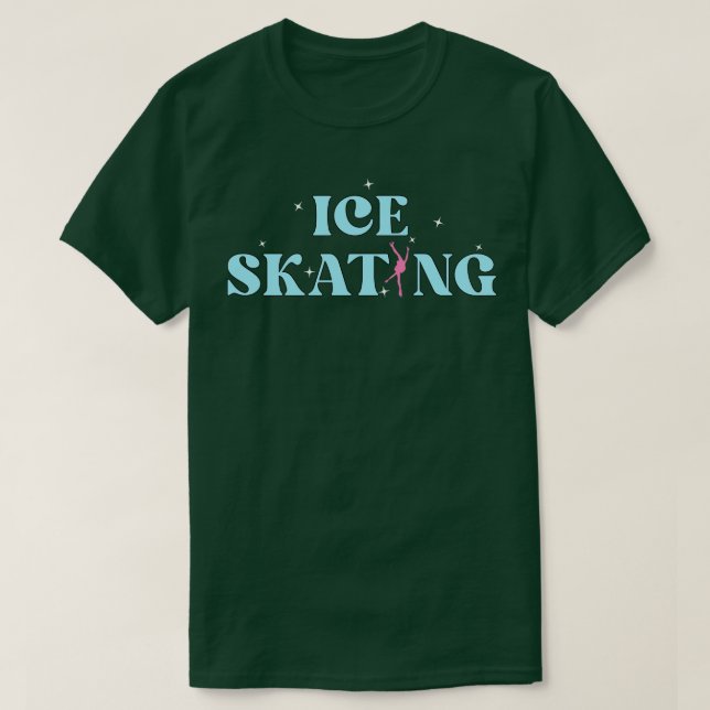 Figur Skating Ice Skating T Shirt (Design framsida)