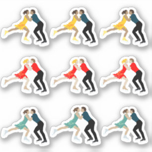 Figur Skating Klistermärken