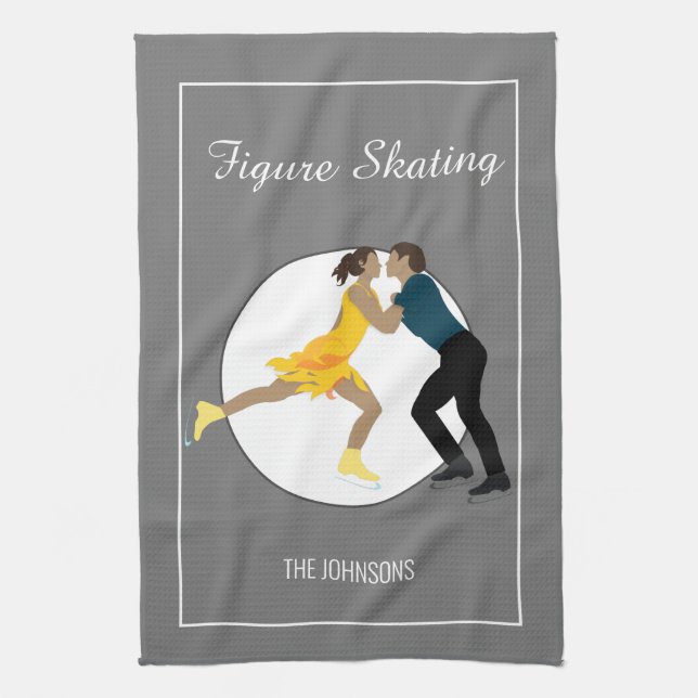 Figur Skating Kökshandduk (Vertikal)