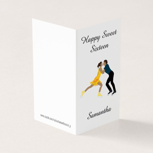 Figur Skating Kort (Utsida)