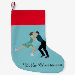 Figur Skating Liten Julstrumpa