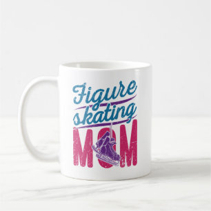 Figur Skating Mamma Ice Skating Mor Mamma Kaffemugg
