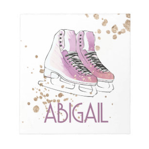 "Figur Skating" mjuk rosa Anteckningsblock