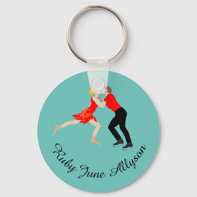 Figur Skating Nyckelring (Framsida)