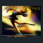 Figur Skating Poster<br><div class="desc">Kvinnor i idrott är en av mina mest spännande serier. Den slutförda serien innehåller 12 målningar.</div>