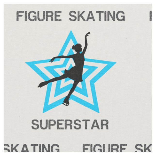 Figur Skating Superstar Fabric Tyg (Närbild)