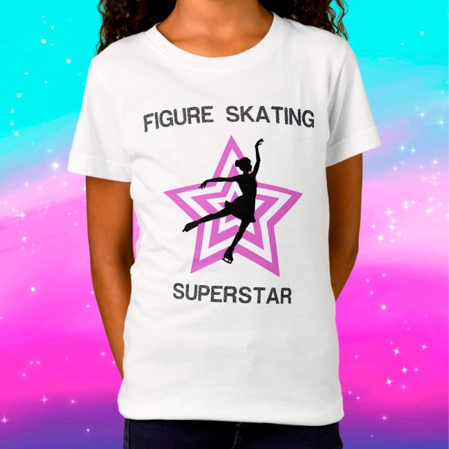 Figur Skating Superstar Girls T-Shirt (Skapare uppladdad)
