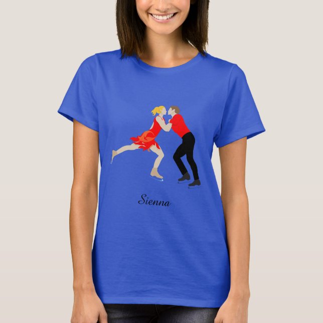 Figur Skating T Shirt (Framsida)