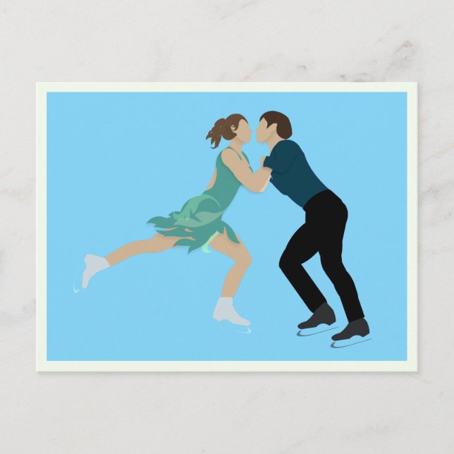 Figur Skating Vykort (Framsida)