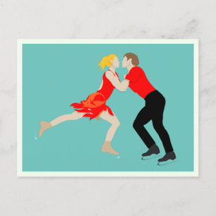 Figur Skating Vykort
