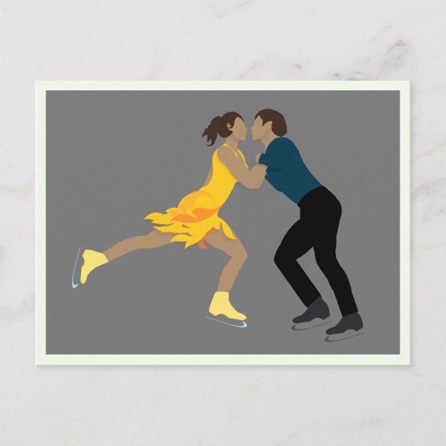 Figur Skating Vykort (Framsida)