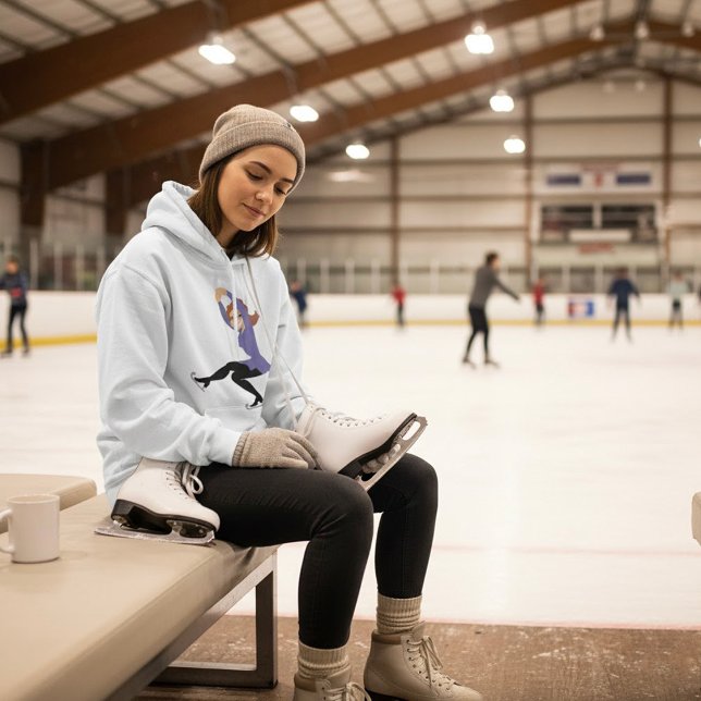 Figur Skating Womens Hoodie T Shirt (Skapare uppladdad)