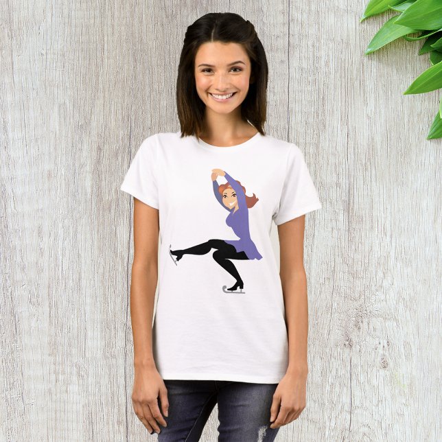 Figur Skating Womens T-Shirt (Skapare uppladdad)