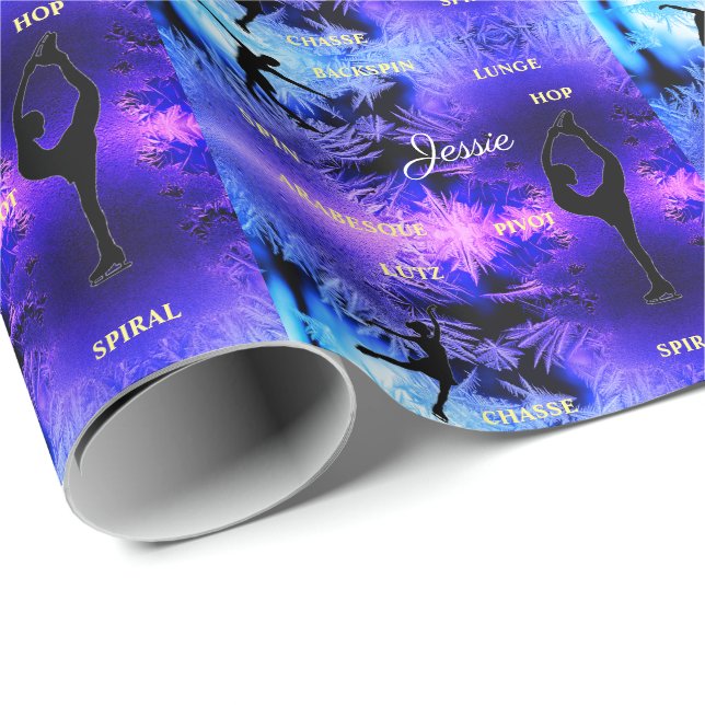 Figur Skattypografi, omslagning Pappert med Namn Presentpapper (Rullad Hörn)