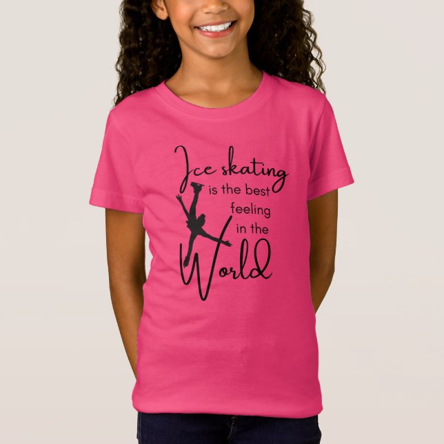 Figur Sker T-shirt Bästa känsla av svart rosa (Framsida)