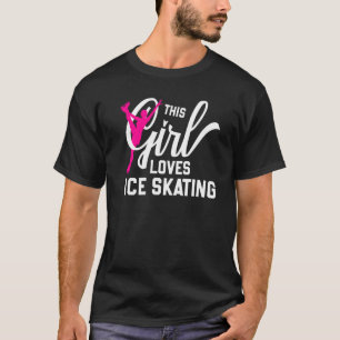 Figur Skroterar den här tjejen Kärlek Ice Skatt T Shirt