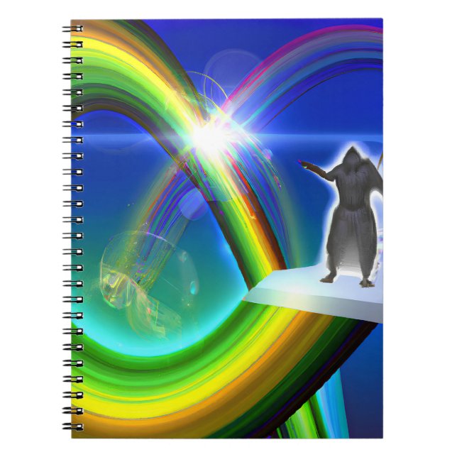 Figur vid Inter-Dimensional Stargate Anteckningsbok (Framsidan)