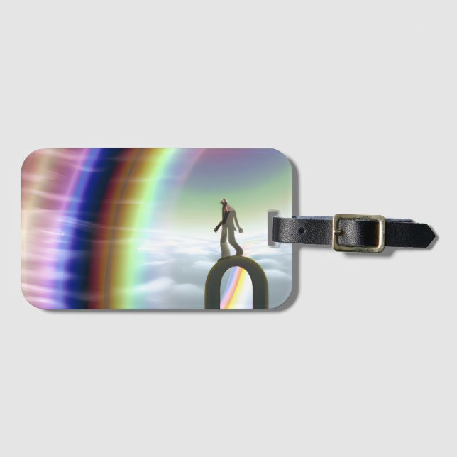 Figur vid Inter-Dimensional Stargate Bagagebricka (Framsida horisontal)