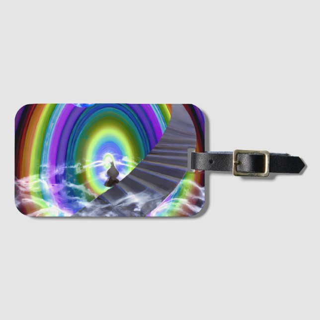 Figur vid Inter-Dimensional Stargate Bagagebricka (Framsida horisontal)