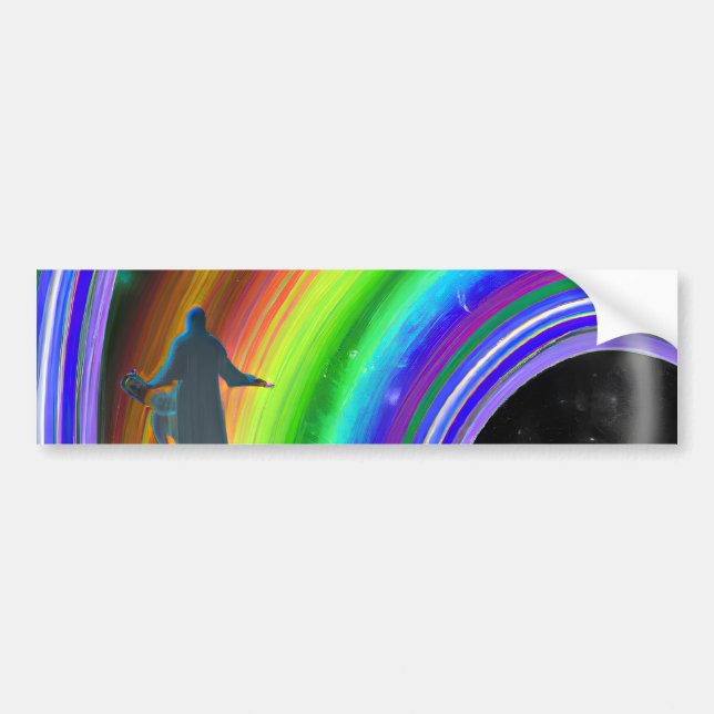 Figur vid Inter-Dimensional Stargate Bildekal (Framsidan)