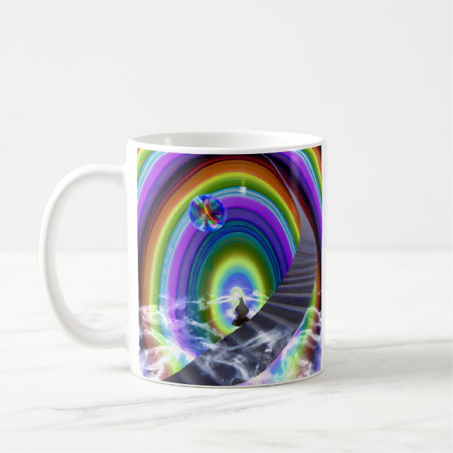Figur vid Inter-Dimensional Stargate Kaffemugg (Vänster)