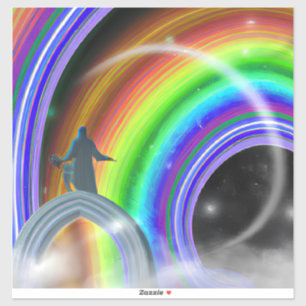 Figur vid Inter-Dimensional Stargate Klistermärken