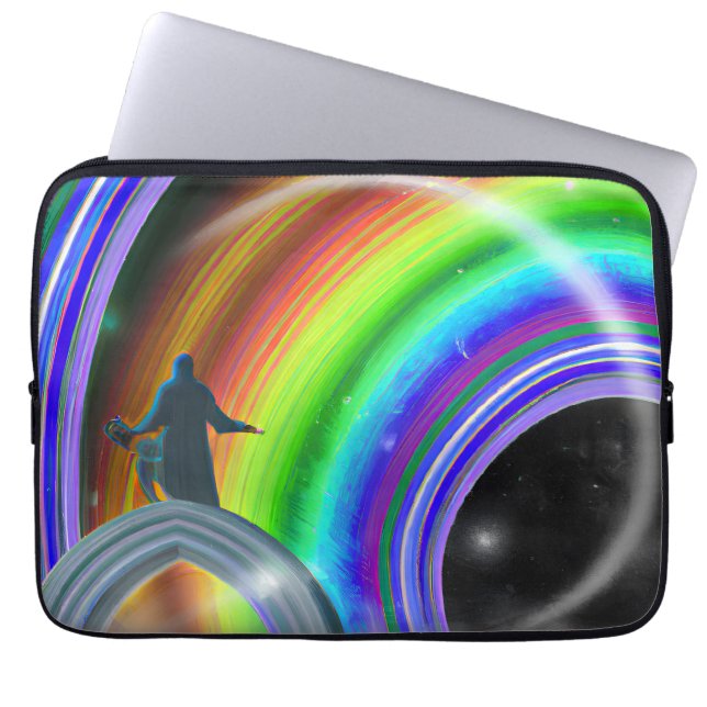 Figur vid Inter-Dimensional Stargate Laptop Fodral (Framsidan)