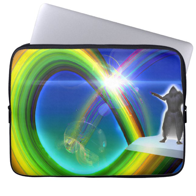 Figur vid Inter-Dimensional Stargate Laptop Fodral (Framsidan)