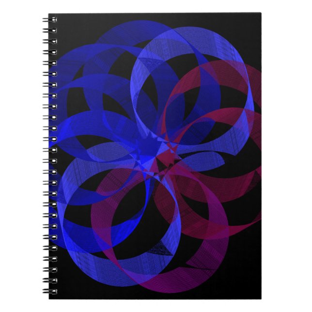 Figure 8 Geometric Spiral Notebook Anteckningsbok (Framsidan)