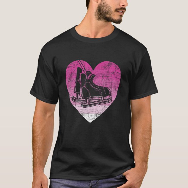 Figure Skater  Ice Skating Woman Girl Ice Skates T Shirt (Framsida)