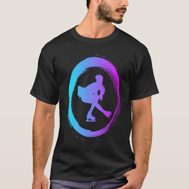 figure skating dance ice skate figure skater t shirt (Framsida)