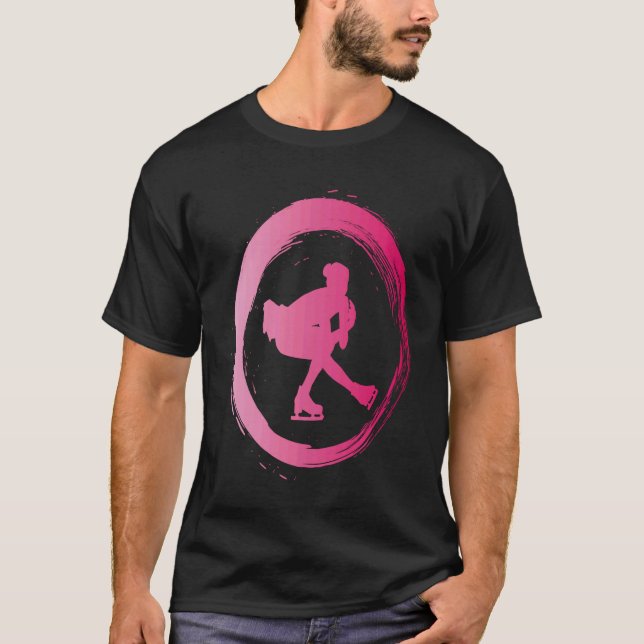 figure skating dance ice skate figure skater t shirt (Framsida)