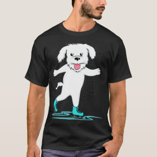 Figure Skating Dog Dogs Cute Pet T Shirt