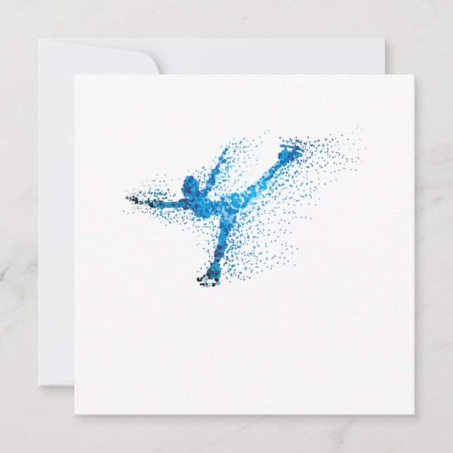 Figure Skating Girl Winter Sports Gift Inbjudningar (Framsida)