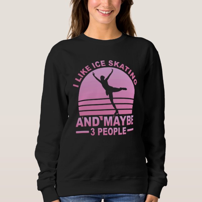 Figure Skating Ice Skating Girls Figure Skating T Shirt (Framsida)
