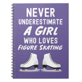 Figure Skating Ornaments Gifts Girl Skater For Her Anteckningsbok